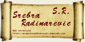 Srebra Radinarević vizit kartica